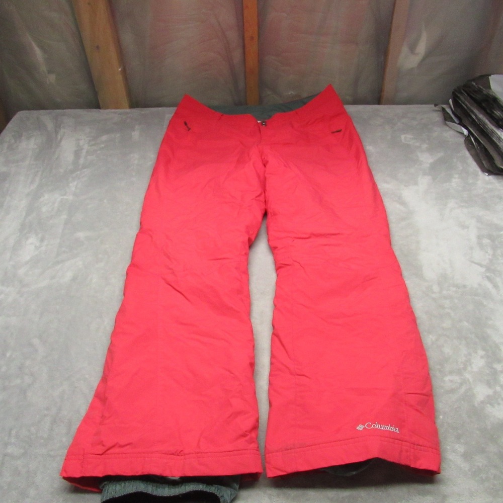 Columbia Snow Pants Womens Large Pink‎ Insulated Waterproof Winter Outdoor 27x30